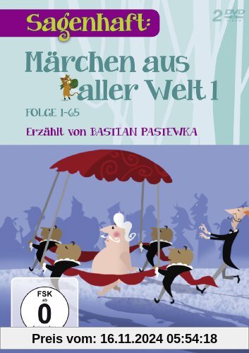 Sagenhaft: Märchen aus aller Welt 1 (Folge 1-65) - Erzählt von Bastian Pastewka [2 DVDs]