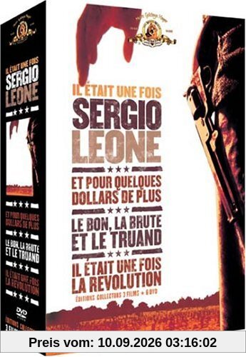 Coffret Sergio Leone 6 DVD : Le bon, la brute et le truand (Collector 2 DVD) / Et pour quelques dollars de plus (Collector 2 DVD) / Il était une fois la révolution (Collector 2 DVD) [FR Import]