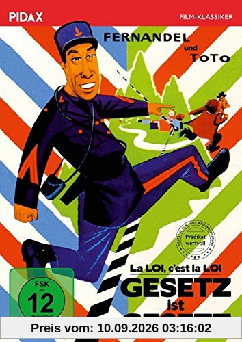 Gesetz ist Gesetz (La LOI c'est la LOI) / Komödie mit Fernandel (bek. als Don Camillo) und Totò mit dem Filmprädikat WERTVOLL (Pidax Film-Klassiker)