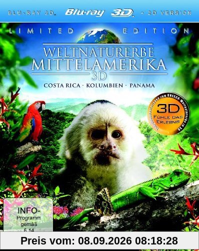 Weltnaturerbe 3D - Mittelamerika (Limited Edition mit Costa Rica / Kolumbien & Panama) (3 Disc Set) [3D Blu-ray]