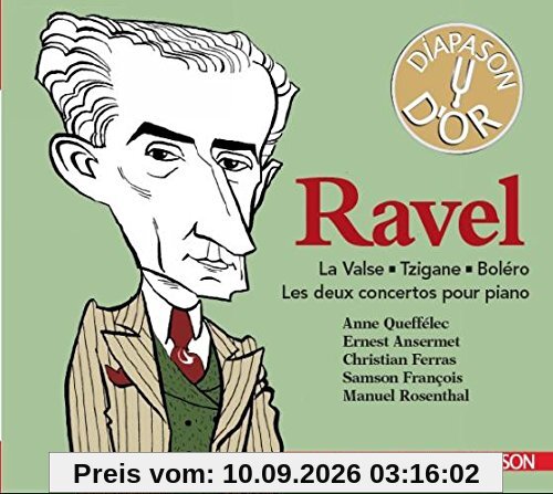 Ravel : La Valse - Tzigane - Boléro - Concertos pour piano. Quefélec, Ansermet, Ferras, François, Rosenthal.