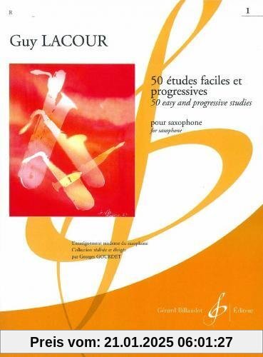 50 Etudes Faciles et Progressives Volume 1 - Saxophone