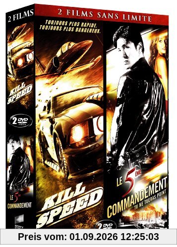 Coffret 2 films sans limite : kill speed ; le 5e commandement [FR Import]