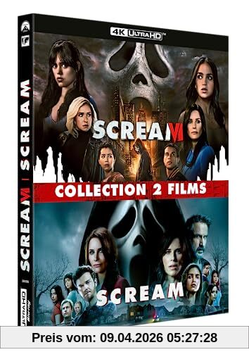 Scream 2022 + scream VI 4k ultra hd [Blu-ray] [FR Import]