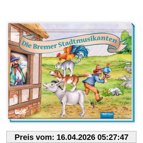 Trötsch Märchenbuch Pop-up-Buch Die Bremer Stadtmusikanten: Entedeckerbuch Beschäftigungsbuch