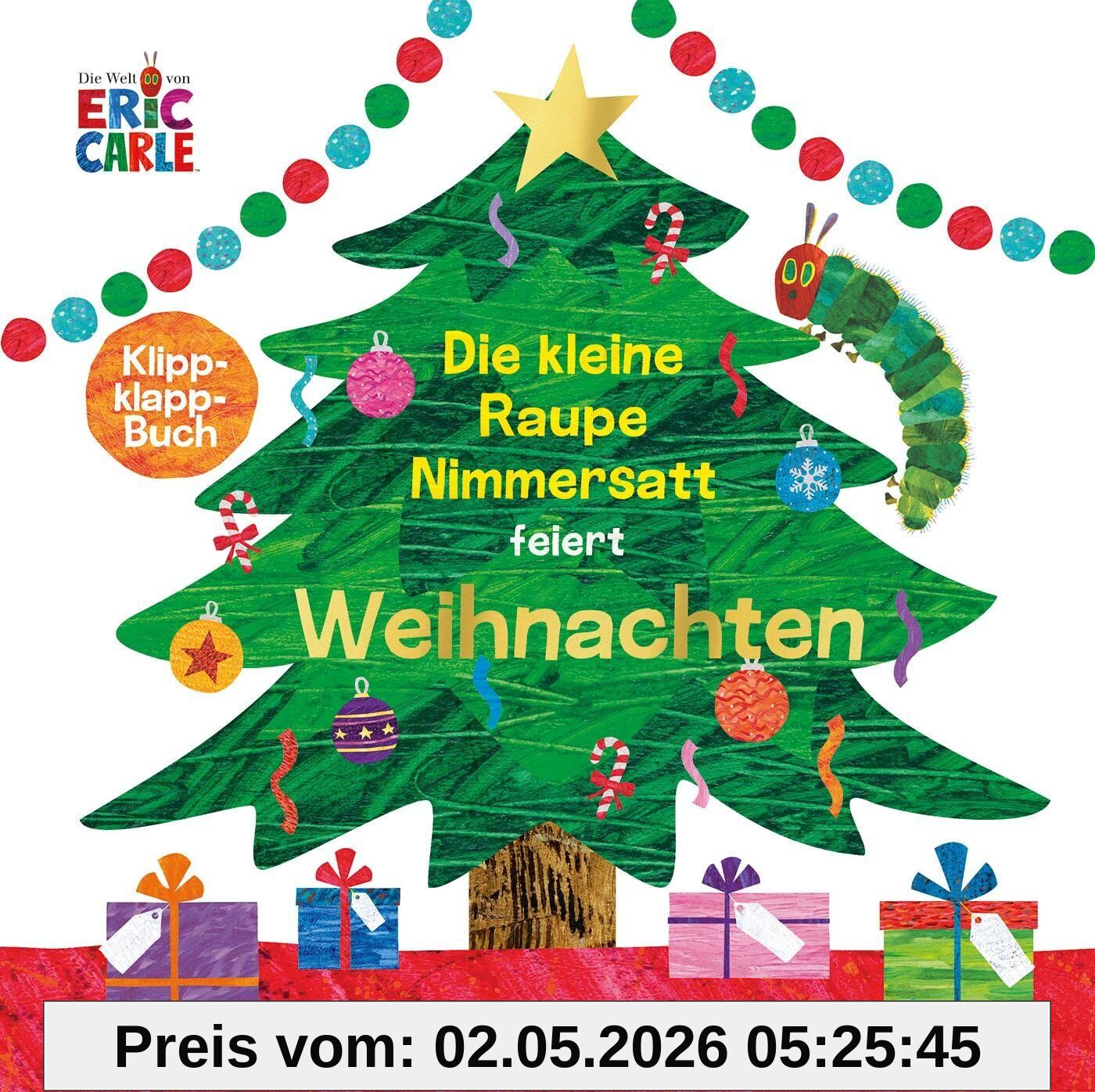 Die kleine Raupe Nimmersatt feiert Weihnachten