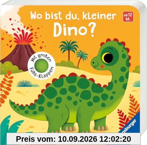 Wo bist du, kleiner Dino?: Mit großen Fühl-Klappen
