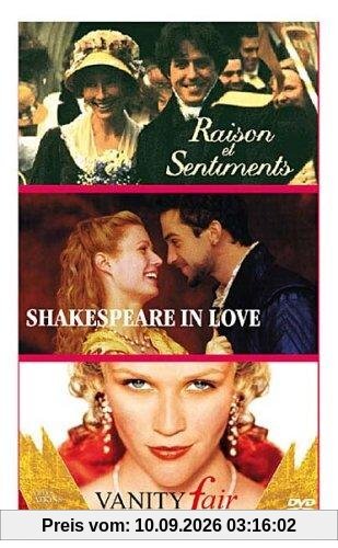 Raison et sentiments / Shakespeare in love / Vanity fair, la foire aux vanités - Tripack 3 DVD