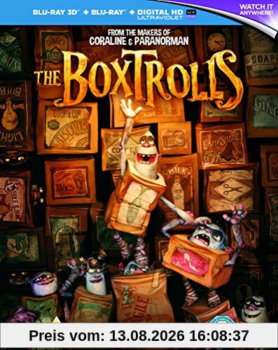 The Boxtrolls (Blu-ray 3D + Blu-ray + UV Copy)