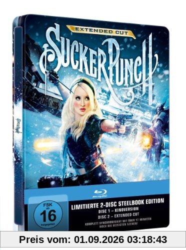 Sucker Punch (limitiertes Steelbook, exklusiv bei Amazon.de, inkl. Kinofassung, Extended Cut) (2 Discs) [Blu-ray]