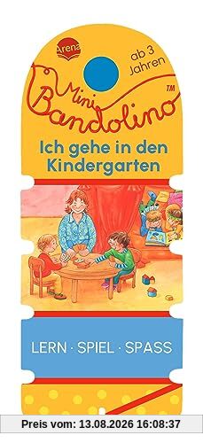 Mini Bandolino. Ich gehe in den Kindergarten: Lernspiel mit Lösungskontrolle für Kinder ab 3 Jahren