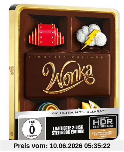 Wonka - limited Steelbook (4K Ultra HD) (+ Blu-ray)