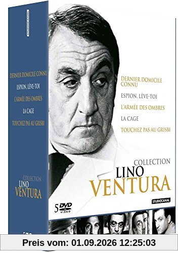 Coffret lino ventura : l'armée des ombres ; dernier domicile connu ; espion lève-toi ; touchez pas au grisbi ; la cage [FR Import]