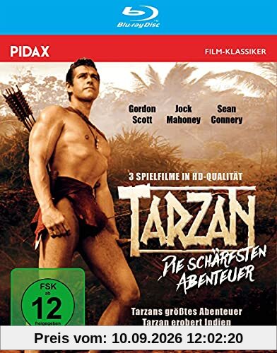 Tarzan - Die schärfsten Abenteuer / Drei spannende Tarzan-Abenteuer in brillanter HD-Qualität (Pidax Film-Klassiker) [Blu-ray]