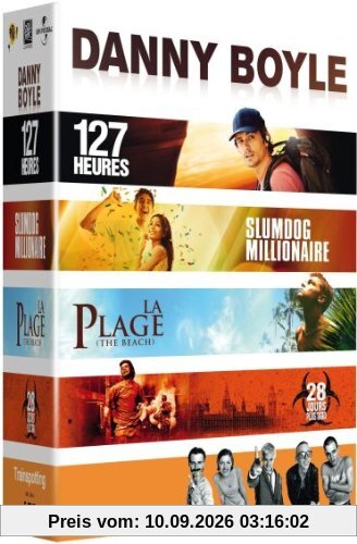 Coffret danny boyle : 127 heures ; slumdog millionaire ; la plage ; 28 jours plus tard ; trainspotting [FR Import]