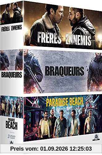 Coffret Thriller : Frères Ennemis + Braqueurs + Paradise Beach