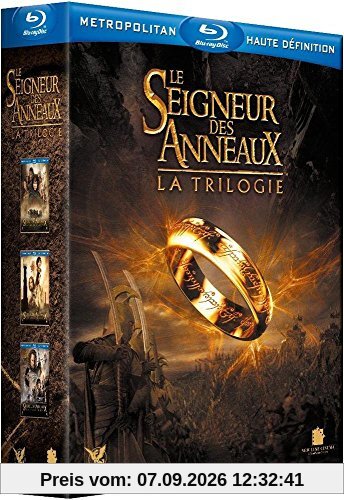 Coffret trilogie seigneur des anneaux : la communauté de l'anneau ; les deux tours ; le retour du roi [Blu-ray] [FR Import]