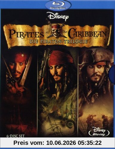 Pirates of the Caribbean - Die Piraten-Trilogie (6 Blu-rays) [Blu-ray]