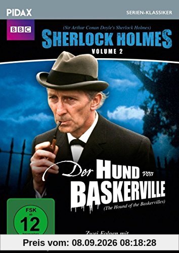 Sherlock Holmes, Vol. 2 (Sir Arthur Conan Doyle's Sherlock Holmes) / 2 weitere Folgen: Der Hund von Baskerville (Teil 1 & 2) mit Peter Cushing (Pidax Serien-Klassiker)