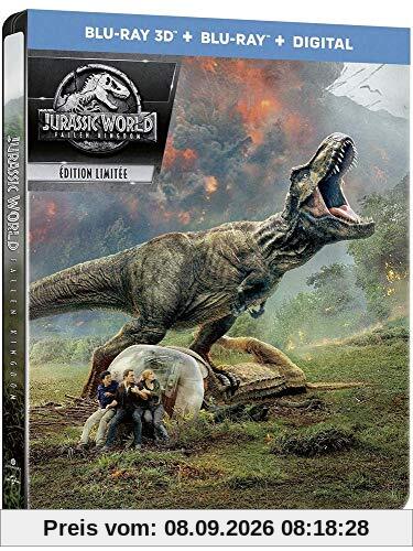 Jurassic World: Fallen Kingdom [Blu-ray 3D] [Combo Blu-ray 3D + Blu-ray + Digital -SteelBook] IMPORT REGION FREE