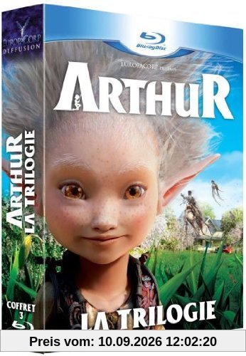 Coffret trilogie arthur : arthur et les minimoys ; arthur, la vengeance de maltazard ;arthur, la guerre des deux mond [Blu-ray] [FR Import]