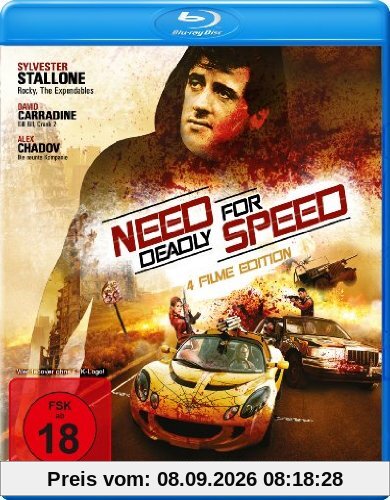 Need for Deadly Speed (4 Filme Edition: Street Racer / Death Race 2000 / Death Race 3000 & Russian Transporter) [Blu-ray]