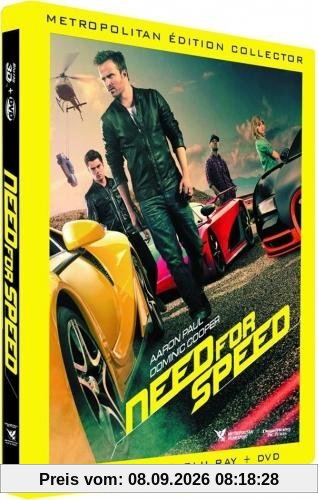 Need for Speed [Combo Blu-ray 3D + Blu-ray + DVD - Édition boîtier SteelBook]