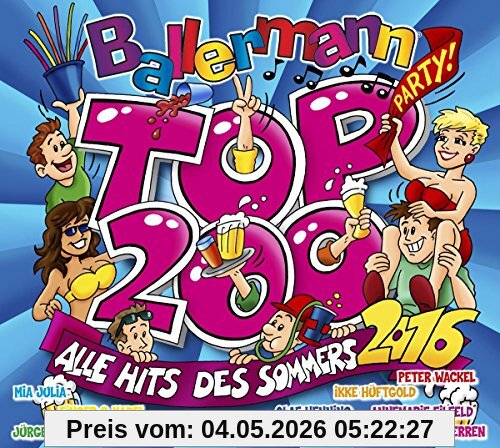 Ballermann Top 200-Alle Hits des Sommers 2016