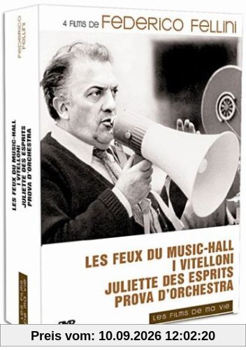 Coffret federico fellini : juliette des esprits ; il bidone ; les feux du music hall ; prova d'orchestra [FR Import]