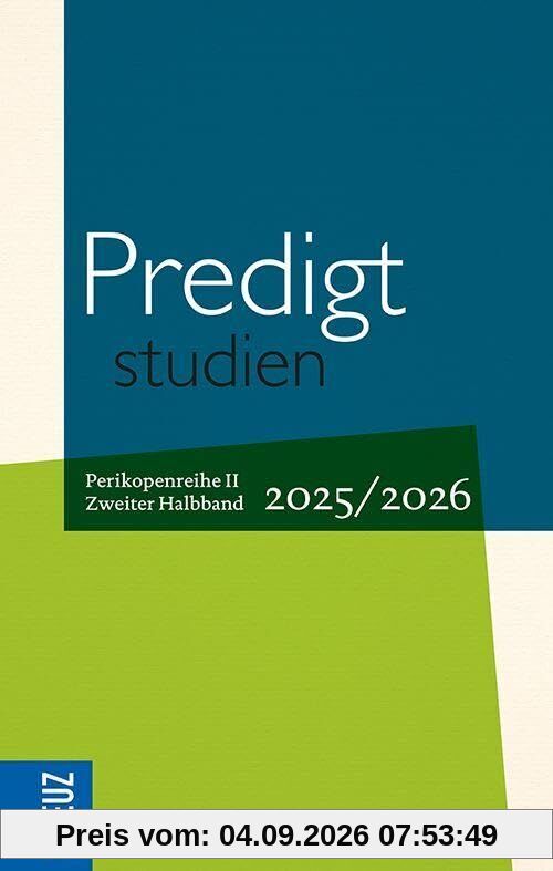 Predigtstudien 2025/2026 - 2. Halbband