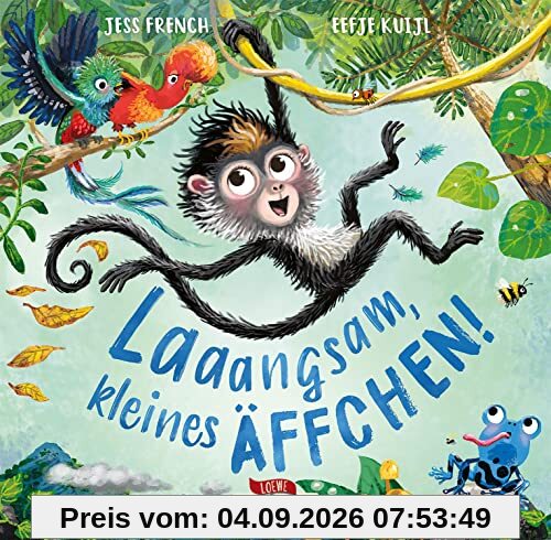 Laaangsam, kleines Äffchen!: Bilderbuch über Achtsamkeit für Kinder ab 4 Jahren (Naturkind)