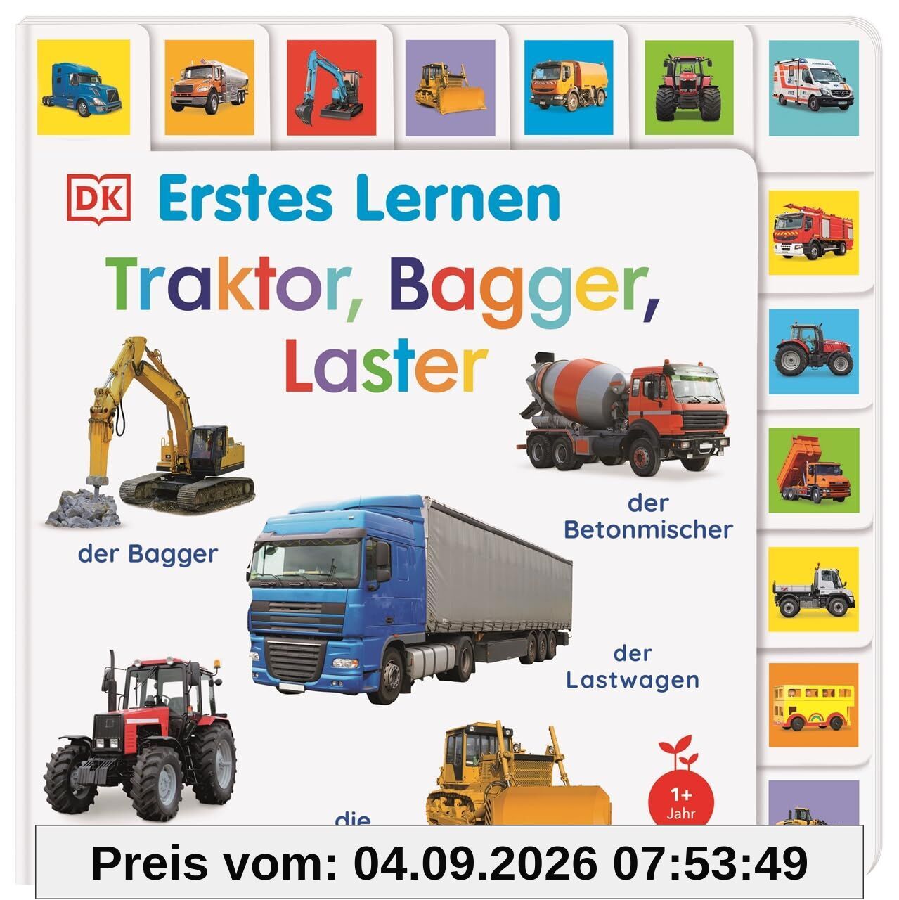 Erstes Lernen. Traktor, Bagger, Laster