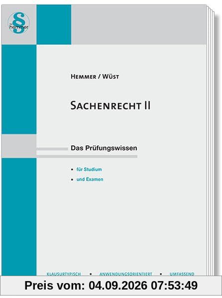 14020 - Sachenrecht II: Das Prüfungswissen für Studium und Examen (Skripten - Zivilrecht)