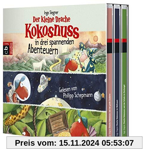 Der kleine Drache Kokosnuss in drei spannenden Abenteuern: Der kleine Drache Kokosnuss und der große Zauberer - Der klei