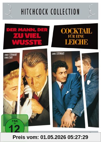 Hitchcock-Collection: Der Mann, der zuviel wußte / Cocktail für eine Leiche [2 DVDs]