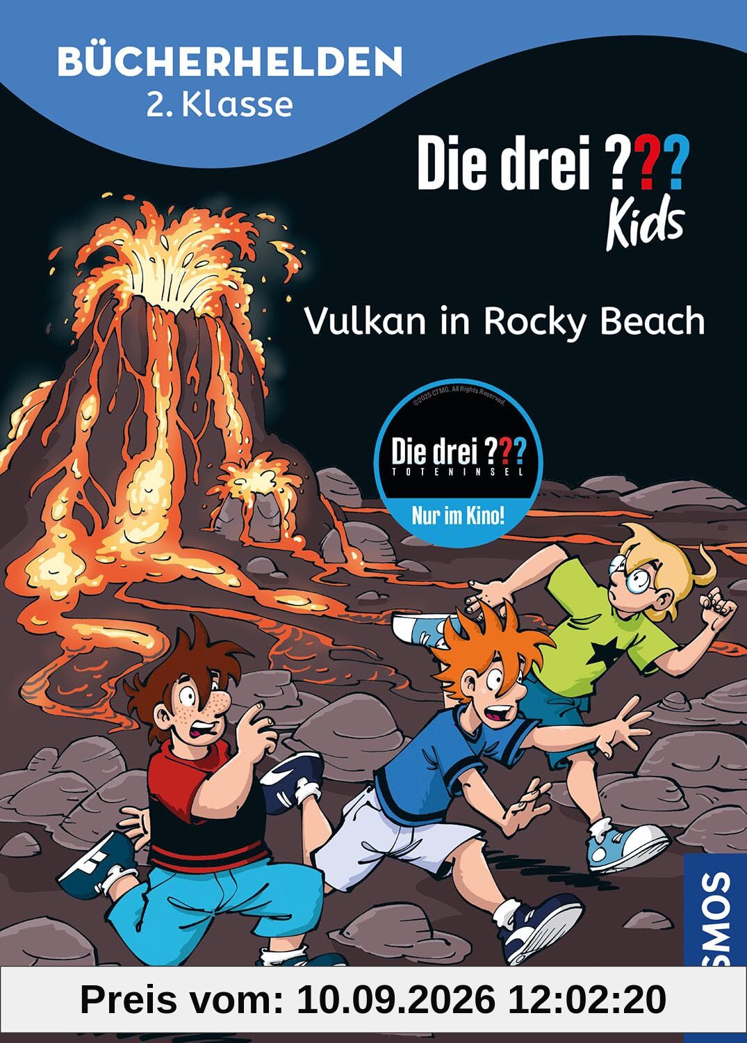 Die drei ??? Kids, Bücherhelden 2. Klasse, Vulkan in Rocky Beach: Gut lesen können - spannende Detektivgeschichten mit Justus, Peter und Bob - Kinderbuch für Erstleser ab 7 Jahren