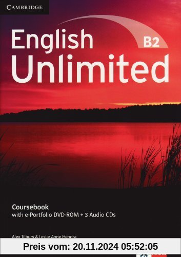 English Unlimited B2 - Upper-Intermediate. Coursebook with e-Portfolio DVD-ROM + 3 Audio-CDs