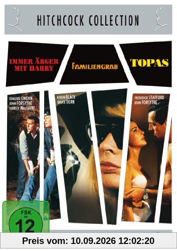 Hitchcock-Collection: Immer Ärger mit Harry / Familiengrab / Topas [3 DVDs]