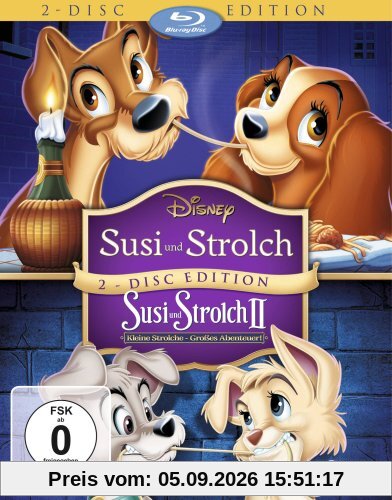 Susi und Strolch 1+2 [Blu-ray]