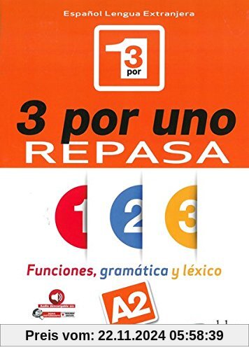 3 por uno - Repasa (A2): Buch + Audio-Online