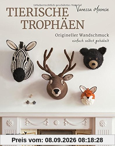 Tierische Trophäen: Origineller Wandschmuck einfach selbst gehäkelt