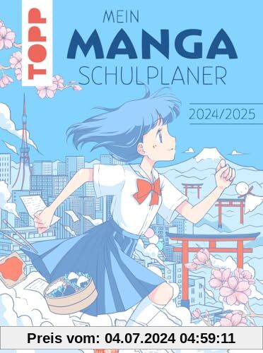 Mein Manga-Schulplaner 2024/2025. Von Chiana aka @chiana.art und Hiro aka @einfachjapanisch: Mit praktischem Schutzumsch
