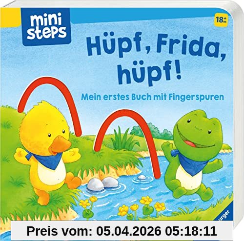 ministeps: Hüpf, Frida, hüpf: Mein erstes Buch mit Fingerspuren. Ab 18 Monaten (ministeps Bücher)