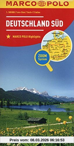 unbekannt Marco Polo Regionalkarte Deutschland Süd (Marco Polo Karten 1, 300.000)
