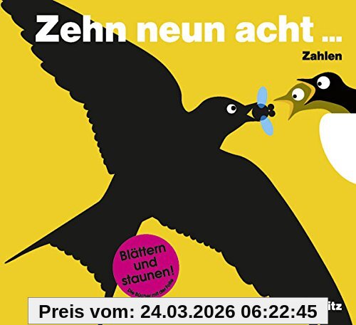 Zehn neun acht. Zahlen.: Bilderbuch mit transparenter Folie