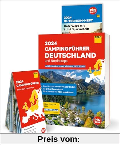 ADAC Campingführer Deutschland/Nordeuropa 2024 - jetzt mit Rabatt-Coupons im Wert von über 125 Euro!: Mit ADAC Campcard 