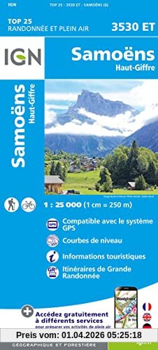 Samoëns - Haut Giffre 1:25 000: 1:25000