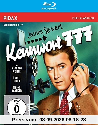 Kennwort 777 (Call Northside 777) / Packender Film Noir mit James Stewart nach einer wahren Geschichte (Pidax Film-Klassiker) [Blu-ray]