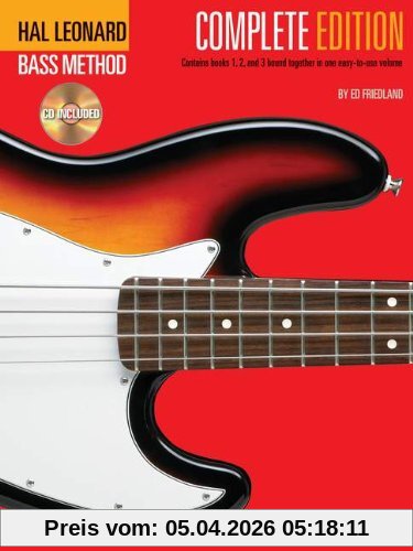 Hal Leonard Bass Method Complete Edition (Second Edition) (Book/3 Cd)