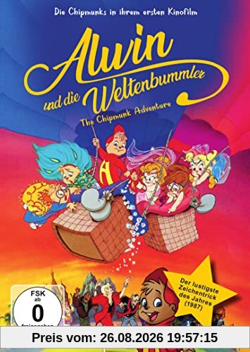Alwin und die Weltenbummler - The Chipmunk Adventure - Die Chipmunks in ihrem ersten Kinofilm - Der Original Alvin NEU GEMASTERT